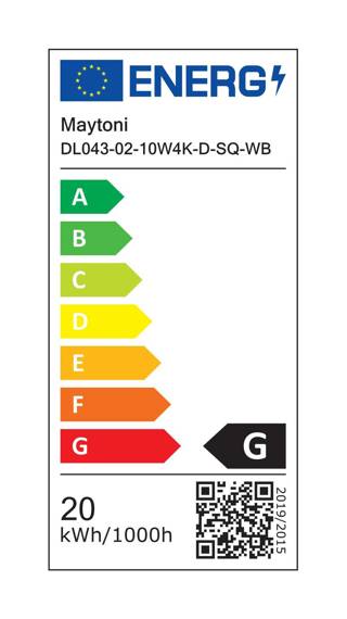Alfa LED spot natynkowy biały-Czarny (DL043-02-10W4K-D-SQ-WB) - Maytoni
