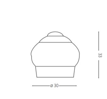 Lampa stołowa Ideal Lux Cupcake TL1