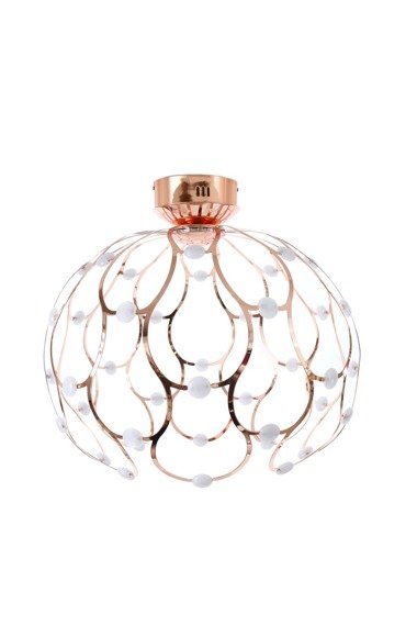 Lampa sufitowa nowoczesna w różowym złocie Berella Light Aspilia BL0155