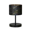 BRODDI LN1 BL MARBEL BLACK lampa stołowa czarny (1048/LN1) - Emibig